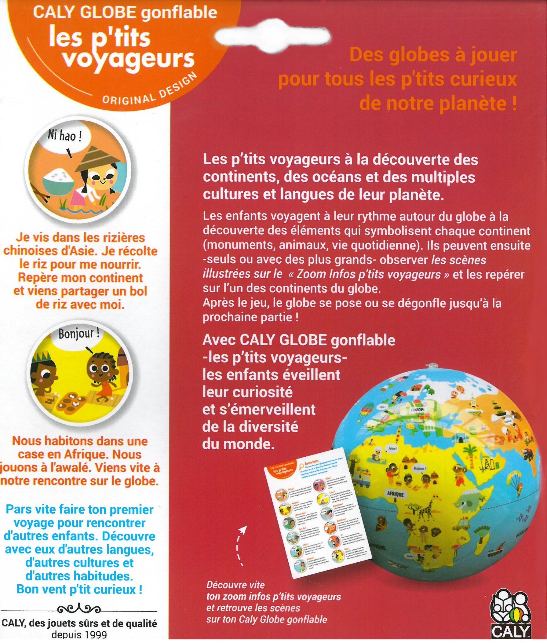 Caly Toys Globe P'tits Voyageurs 30 FR_achterkant doos