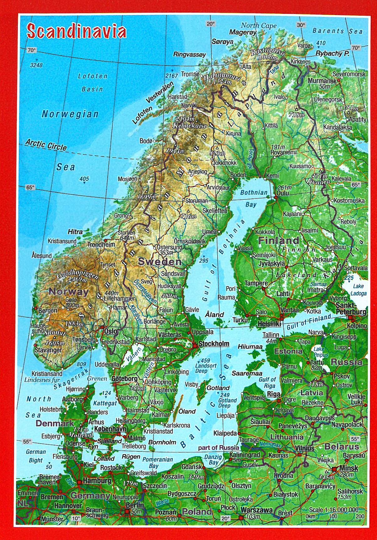 Scandinavië 3D Postcard