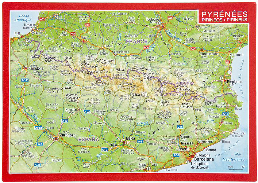 Pyreneeën 3D Postcard