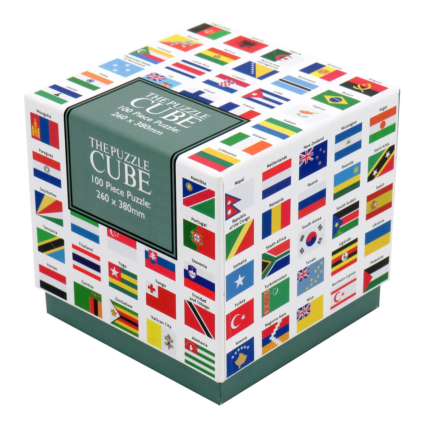 Flags of the world Jigsaw puzzle 100 pieces cube