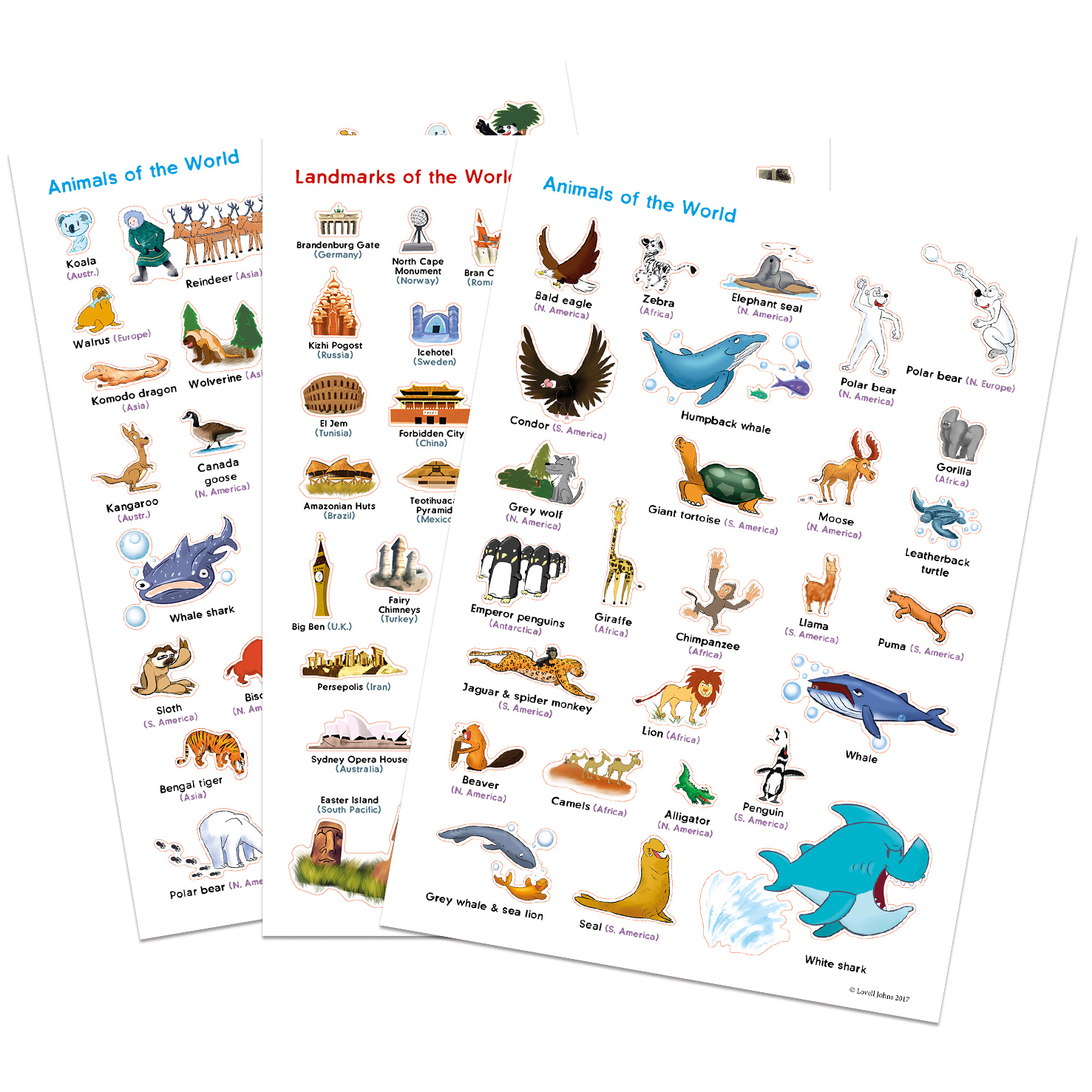 World Illustrated Stickers