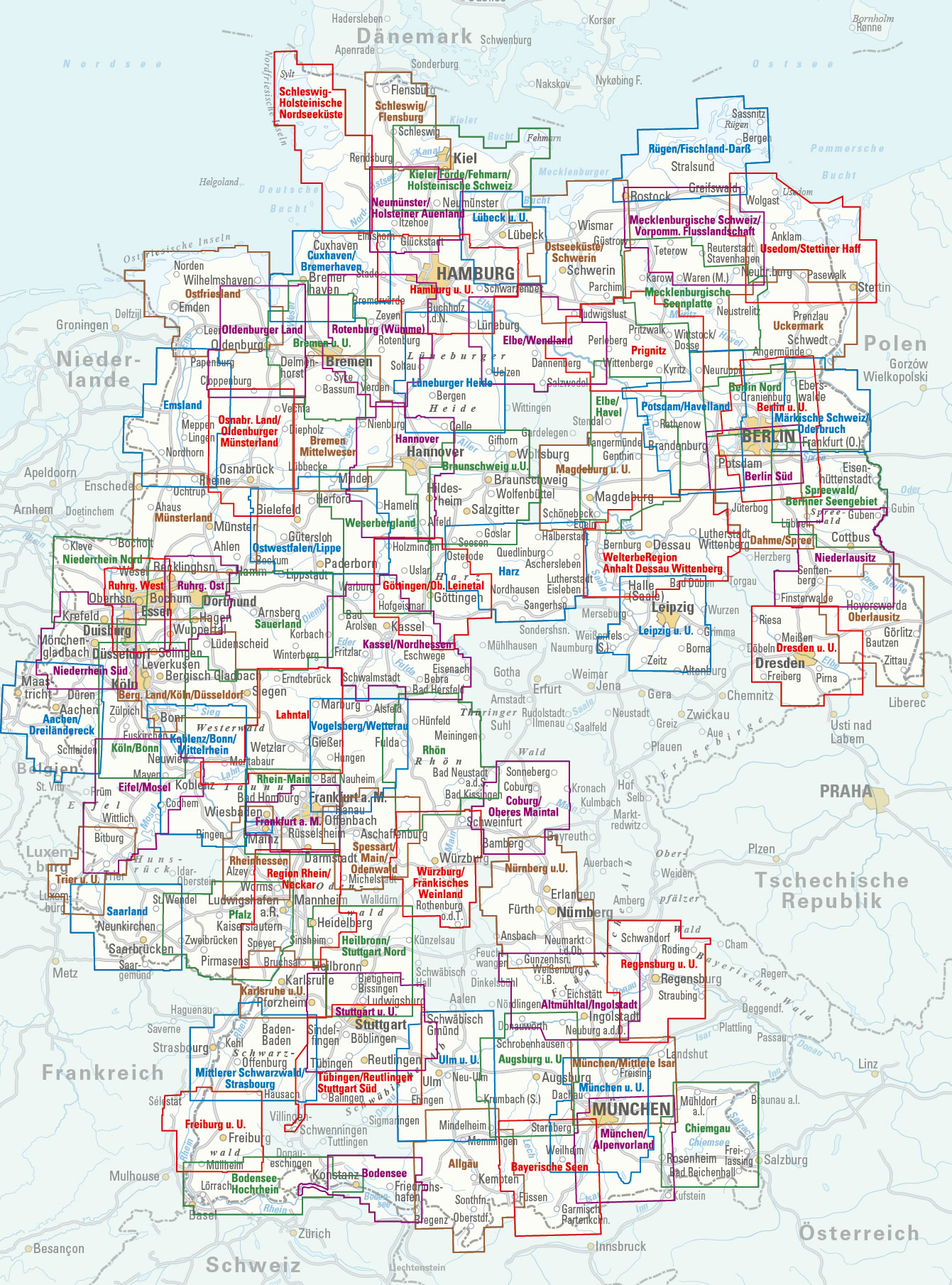 Overview Regionalkarten