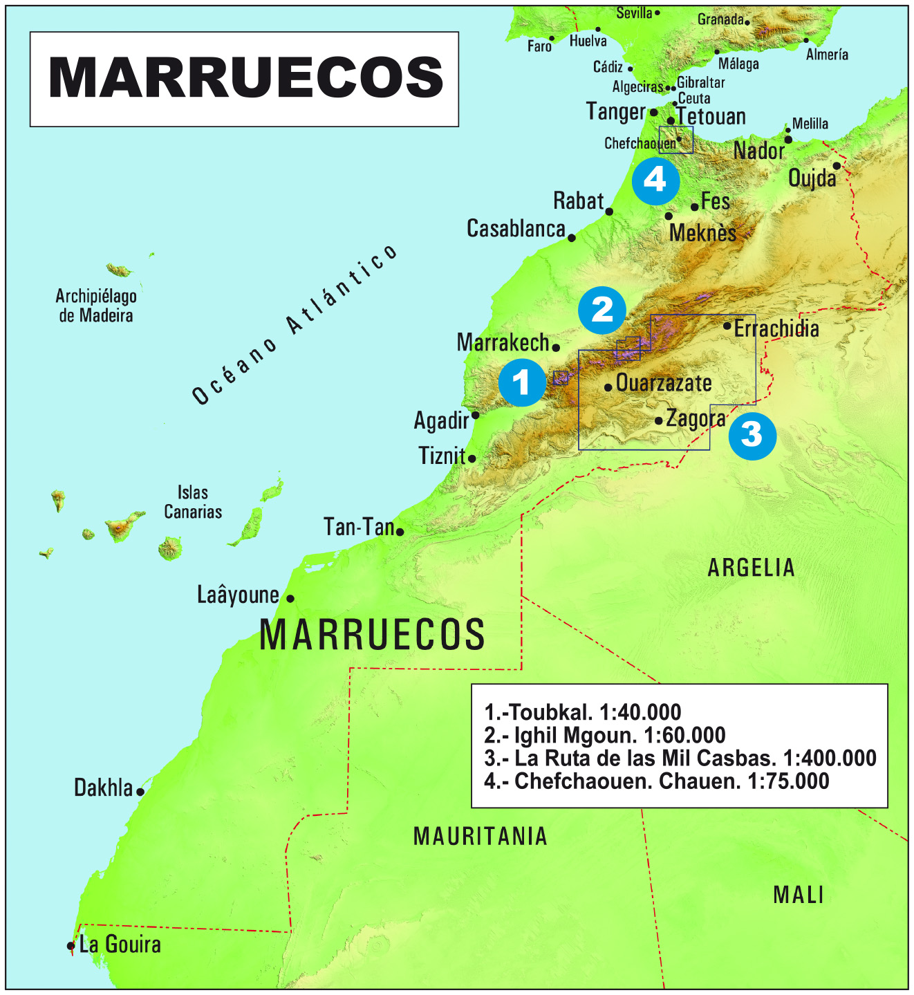 Overview map Morocco