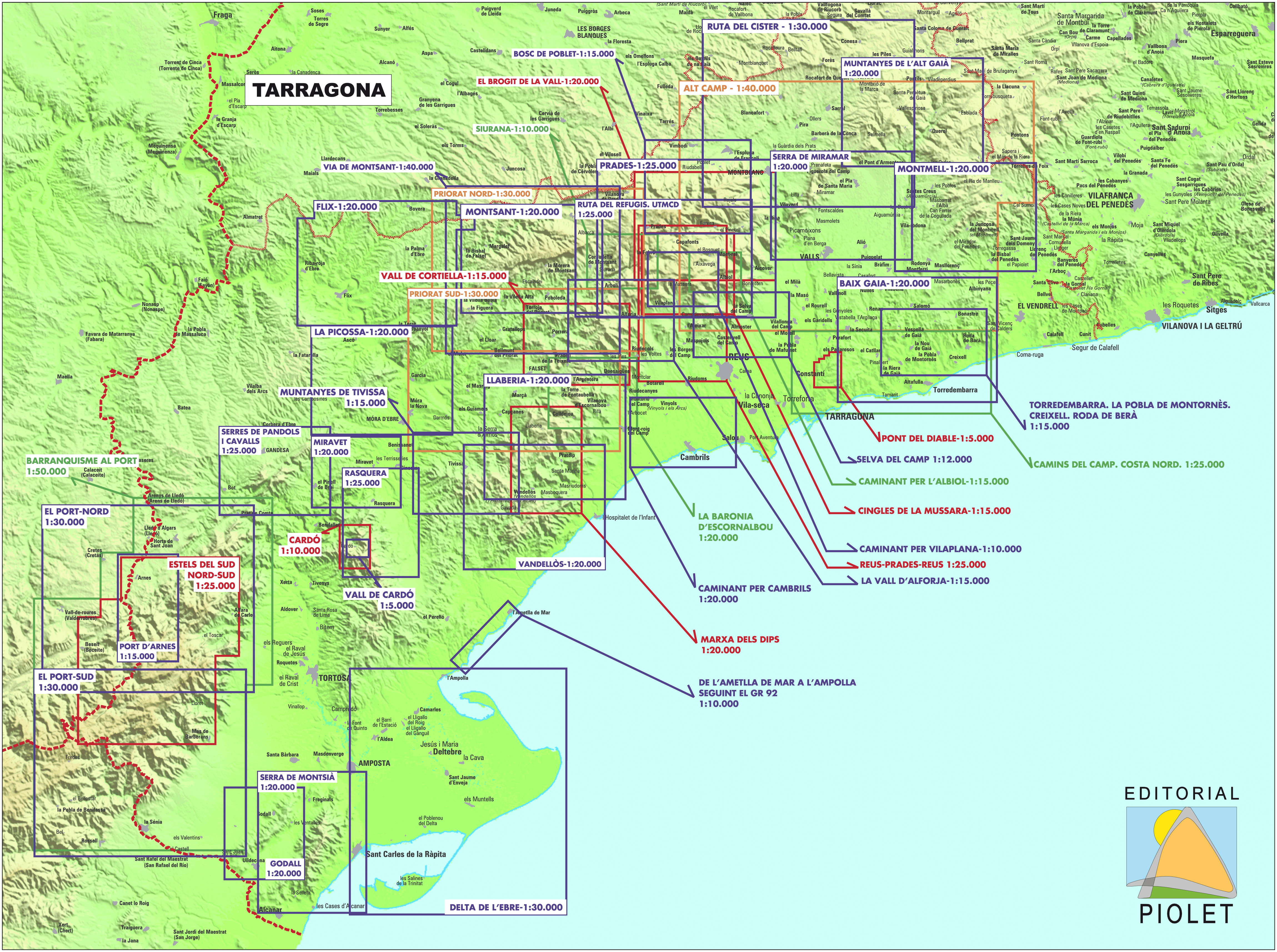 Overview map Tarragona